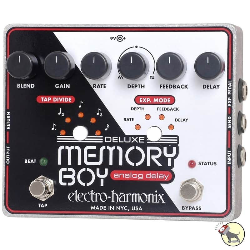 Mint Electro-Harmonix Deluxe Memory Boy Analog Delay with Tap Tempo Pedal image 1