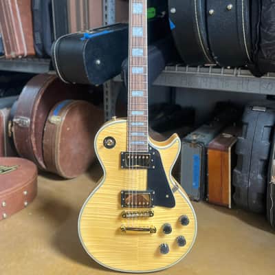 LP Style Electric Guitar - Gold Hardware W/ Flamed Maple Top image 2