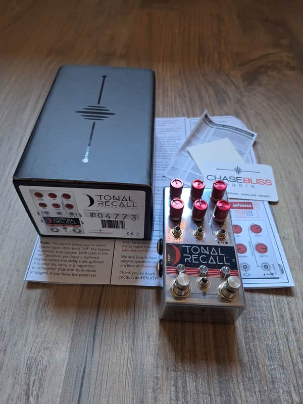 Chase Bliss Audio Tonal Recall RKM Red Knob Mod Analog Delay 2017 - 2018 - Graphic with Red Knobs image 1