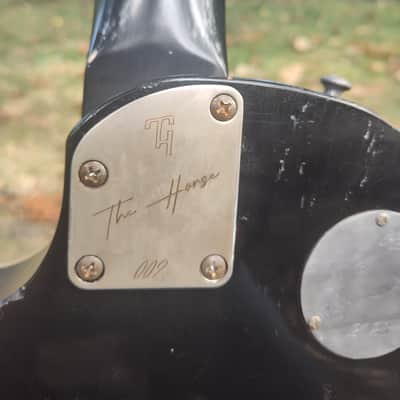 TG Custom Guitars Neil Young Tribute The Horse Old Black Les Paul Made from Old Growth Barn Wood from 1880 Serial # 002 image 10