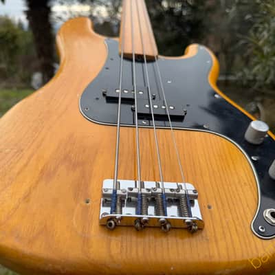 1975 Fender Precision Bass Fretless with Maple Board - Natural - OHSC image 12