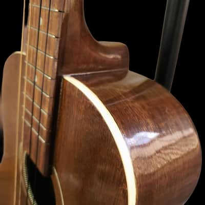 Guyatone-Howard Baritone Ukulele Purfled Trim 1960s Solid Mahogany Video image 4