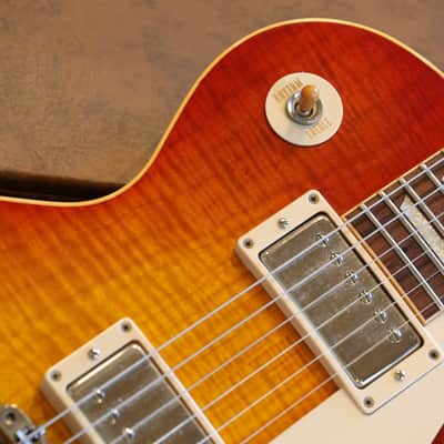 2003 Gibson Custom Shop R9 1959 Reissue Historic Reissue Electric Guitar Washed Cherry Burst + COA OHSC image 3