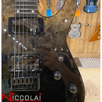 Schecter C-1 STANDARD BLACK FADE BURST BURL image 4
