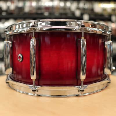 Pre-Owned Pearl 6.5x14" Session Studio Select Snare Drum (Antique Crimson Burst) image 6