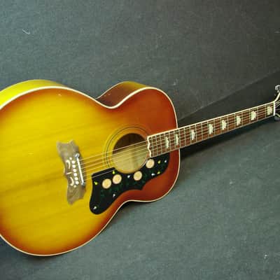 Vintage Made In Japan J-200 Jumbo Acoustic Guitar Ibanez Matsumoko MIJ J200 w/Bag image 16