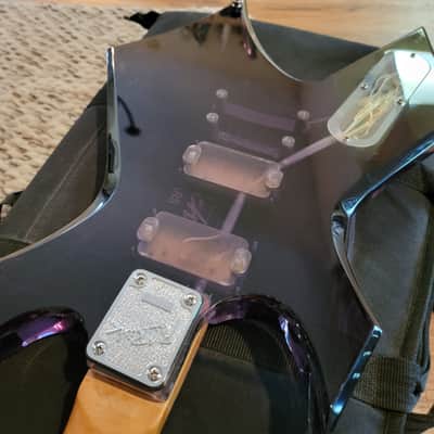 BC Rich Warlock Acrylic Electric Guitar Transparent Purple With BC Rich Gig Bag Excellent Player! image 20