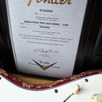 2025 Fender Custom Shop Stratocaster Pro SR25 Super Heavy Relic - Candy Apple Red image 19