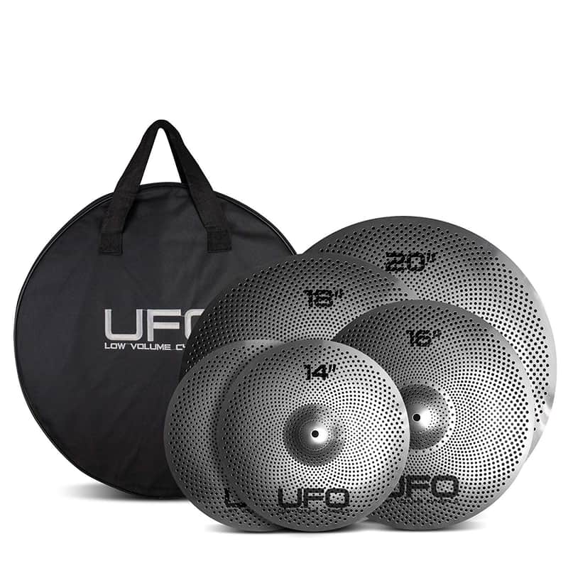 UFO Low Volume Cymbal Set Includes 14/16/18/20" And FREE Cymbal Bag UFOSET2 image 1