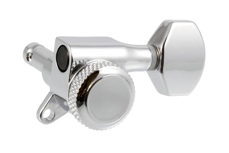 TK-7574 6-in-line Mini Back Locking Tuners - Chrome image 1