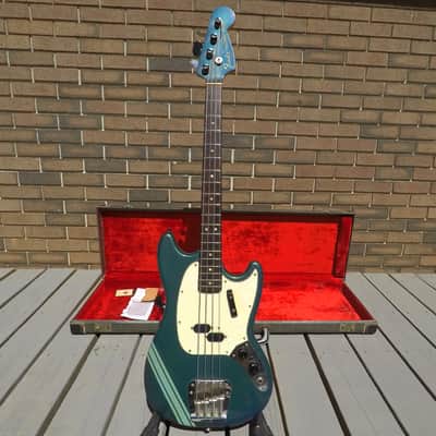 Collector 1968 Fender Mustang Bass Competition Burgundy One Owner image 1