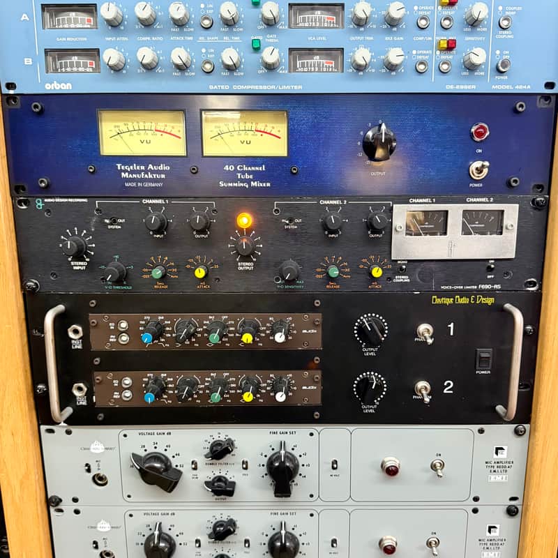 ADR F-690-RS Stereo compex voice over compressor limiter 1970’s original vintage analog image 1