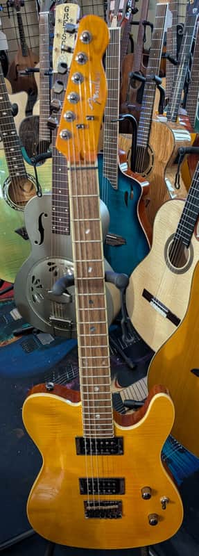 Fender Special Edition Custom Telecaster FMT HH - Amber Electric Guitar image 1