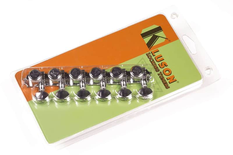 Kluson KTNCL03805CL Revolution 6-in-Line Vintage Locking Tuners image 1