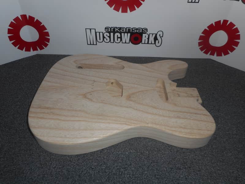 WD Fender Licensed Left-Handed Tele Body, 2-Piece Swamp Ash, Unfinished, #TEU ASH LH image 1