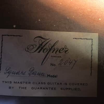 Hofner Square Dance 1945-55 - Tobacco sunburst image 4