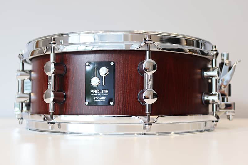 Sonor ProLite 5" x 13" Snare Drum w/ VIDEO! Nussbaum Piccolo image 1