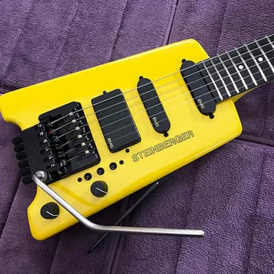 Ultra-Rare Yellow Steinberger GL4T TransTrem Guitar - Restored by Jeff Babicz! - HeadlessUSA image 1