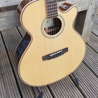 Cort AS-S5 NAT, Vollmassive Mini Jumbo Westerngitarre mit Fishman Preamp image 6