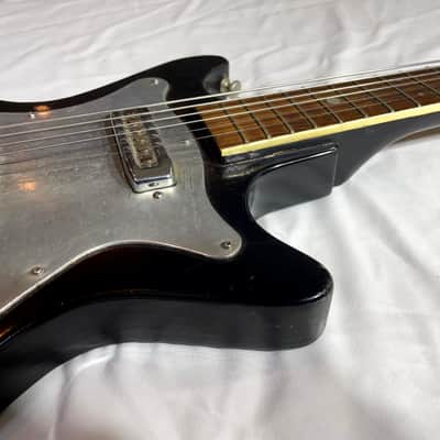 Vintage Kingston 1960's Electric Guitar - Tobacco/Sunburst two tone dual pickups image 8