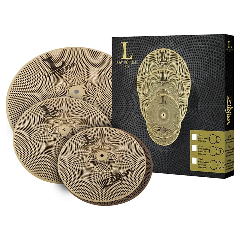 Zildjian LV348 L80 Low Volume Box Set 13/14/18" Cymbal Pack image 1