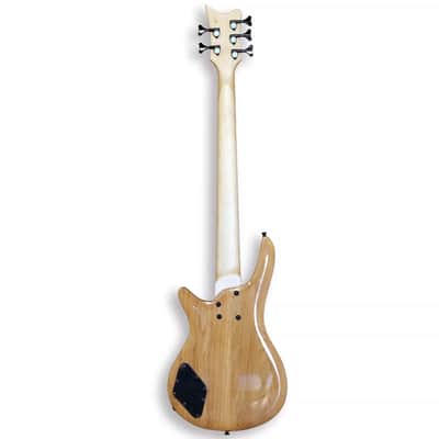 Fretless 5-String Electric Bass – 34" Scale, Bolt-On Maple Neck, Dual Soapbar Pickups | Modern Basswood Body image 3