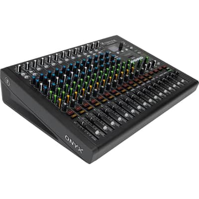 Mackie Onyx 16-Channel Premium Analog Mixer with Multi-Track USB, Bundle with TAPH100 Headphones and 4x 50' XLR Microphone Cable image 5