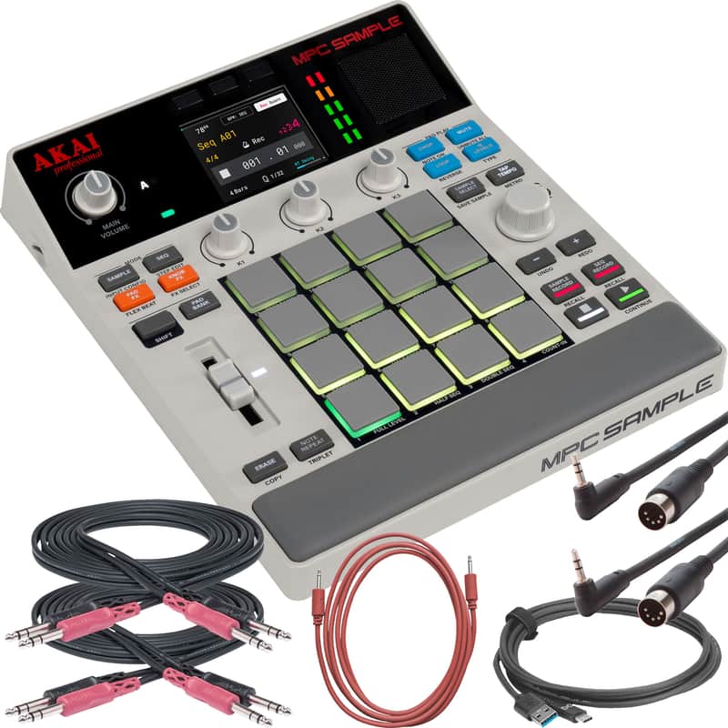 Akai Professional MPC Sample Portable Sampler & Sequencer COMPLETE CABLE KIT [Pre-Order] image 1