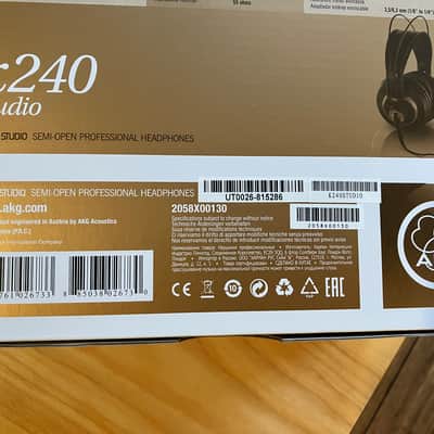 AKG K240 Studio Semi-Open Back Studio Headphones 2010s - Black image 3