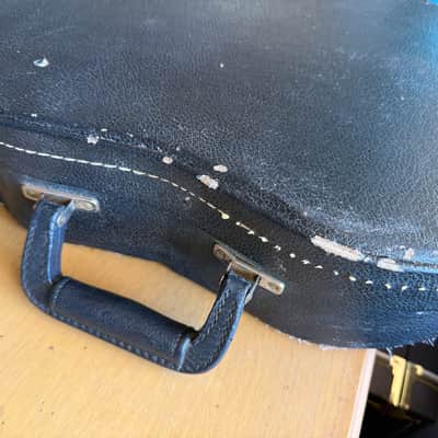 Gibson? Model F style Hard Shell Mando Case 70’s-80’s - Black/Purple image 10