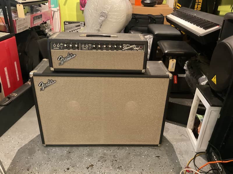 Fender Dual Showman 1960's Black panel w/ 2x15 Cabinet imagen 1