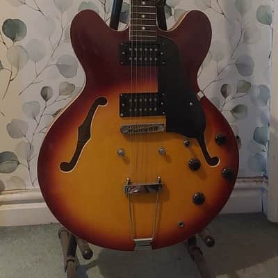 Hondo Deluxe 935 1970-80s Sunburst Archtop image 1