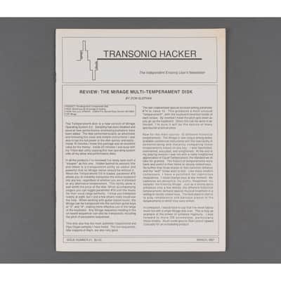 Transoniq Hacker Ensoniq User's Newsletter Issue #21