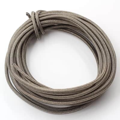12' Braided Cloth-Covered Pre-Tinned Pushback 22 AWG Guitar Wire image 2
