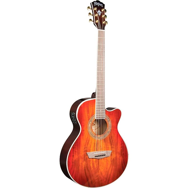 Washburn EA55G-A Festival Acoustic-Electric Guitar Koa Burst image 1