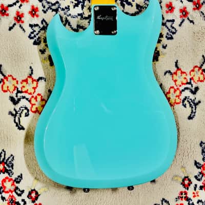 2015 Hagstrom RetroScape Series H-III - Limited Edition 50th Anniversary - Aged Sky Blue w/ Case image 5