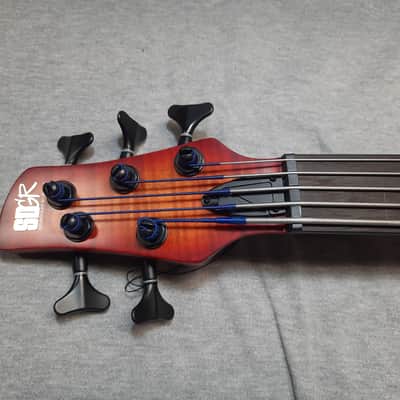 Ibanez SRD905F-BTL Bass Workshop Fretless Soundgear - Brown Topaz Burst Low Gloss image 7