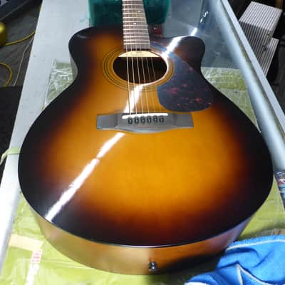 Yamaha HUA 100 URBAN Acoustic w/Fishman Humbucking Sound Hole Pickup : Crowned & Dressed Frets Pickup 2010's - Tobacco Brown Sunburst image 6