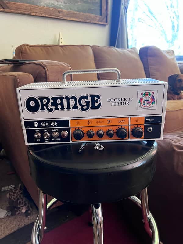Orange Rocker 15 head and Orange PPC 112 Speaker Cabinet image 1
