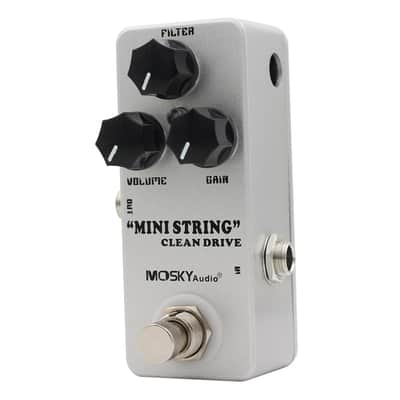Mosky MINI STRING CLEAN DRIVE Overdrive Guitar Effect Pedal Amp Sim + Hot Box Tuner image 7