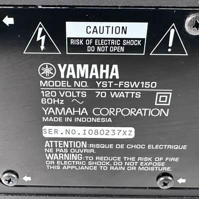 Yamaha YST-FSW150 Powered Wired Subwoofer image 10