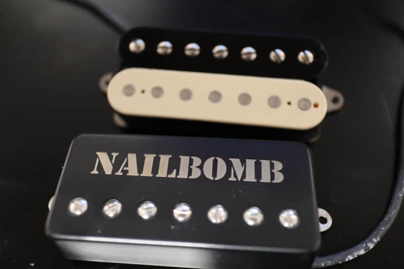 Bare Knuckle Nailbomb 7-String Set Covered and Black/Cream image 1