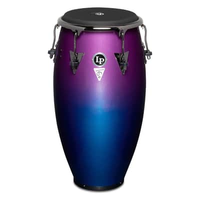 LP Latin Percussion Tony Succar 12-1/2" Tumba Rainbow Black Nickel image 2