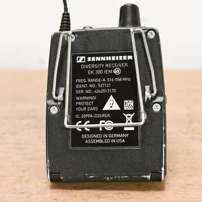 Sennheiser EK 300 IEM G3 Bodypack Wireless Receiver A Range: 516-558 MHz CG015AN image 6