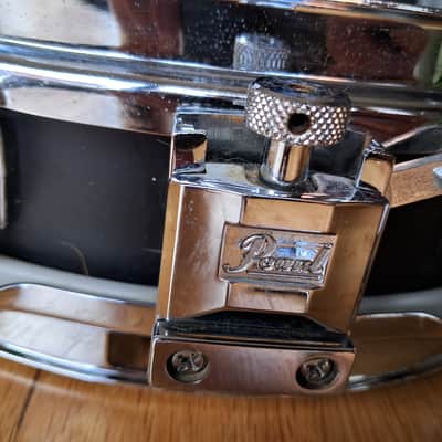 Pearl Masters Steel Shell Picolo Snare 13" x 3" 2004 - Matt Black image 5