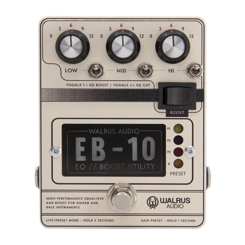 Walrus Audio EB-10 Preamp/EQ/Boost (Cream) image 1