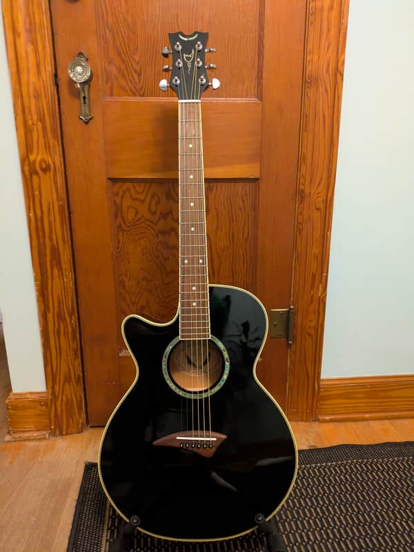 Dean PELH Left-handed acoustic-electric cutaway guitar 2010's - Black image 1