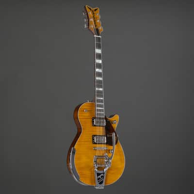 Gretsch G6134TFM-NH Nigel Hendroff Signature Penguin Amber Flame - Custom Electric Guitar image 7