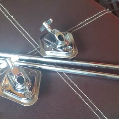 Pearl PAIR Bass Drum PARTS Spur Mount Bracket Legs TAMA Slingerland Style BACKING PLATE 90s image 3