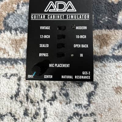 A/DA GCS-2 Cabinet Simulator and DI Box 2010s - Black image 1
